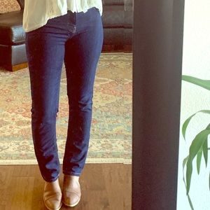 Patagonia dark denim jeans, straight leg, size 28